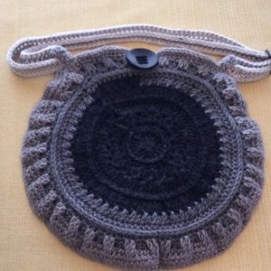 Hand Crocheted Round Shoulder Bag